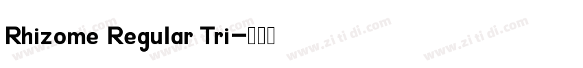 Rhizome Regular Tri字体转换